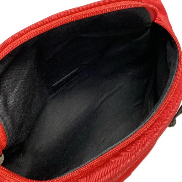 Auth BALENCIAGA Explorer Beltpack 482389 Red Black Nylon Bum Bag - Picture 10 of 16